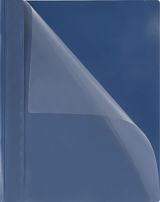 Oxford PressLock Clear Front Report Covers Blue