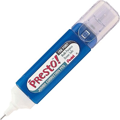 Pentel Presto! Flat Barrel Correction Pen White