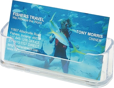 Staples Clear Business Card Holder
