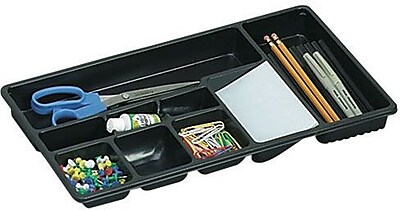 Officemate Drawer Tray Black 9 H x 16 W x 1.5 D