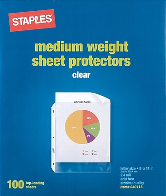 staples protectors sheet pack standard reviewsnapshot write clear num average rating