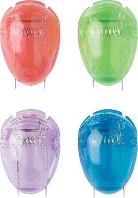 OIC Translucent Cubicle Clips Assorted 4 Pk