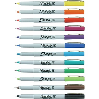 Sharpie® Ultra Fine Point Permanent Markers, Assorted, Dozen