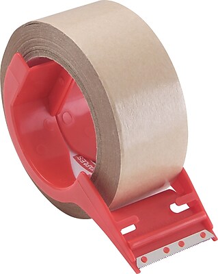 Staples Paper Packing Tape with Dispenser 1.89 x 43.74 Yards Each 31391 CC