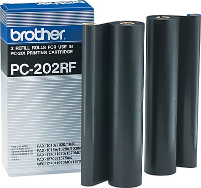 Brother PC202RF Black Fax Printer Ribbon Refill Roll 2 Pack