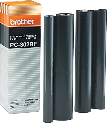 Brother Fax Ribbon Refill Roll 2 Pack PC302RF
