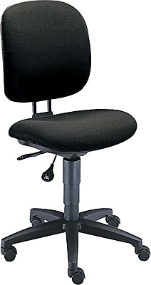 Computer Chair For Office And Computer Desks Armless Black Fabric