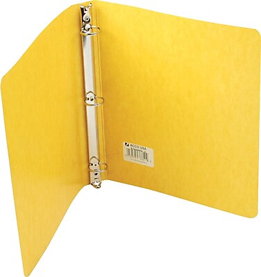 Wilson Jones PRESSTEX Ring Binder Yellow 220 Sheet Capacity 1 Ring Diameter 8 1 2 x 11