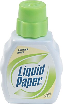 Liquid Paper Ledger Buff Correction Fluid Yellow Each 566 01