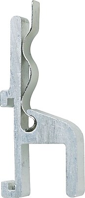 Quartet Map Hooks with Clips Silver Aluminum 1 H