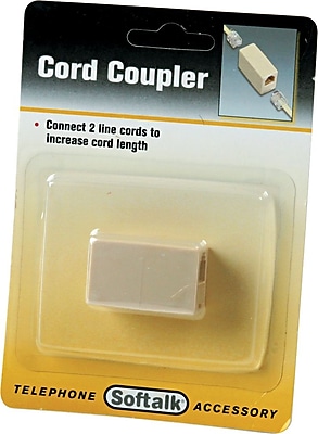 Softalk Telephone Cord Coupler Ivory
