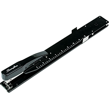 Swingline® 12in. Long Reach™ Full Strip Stapler, 20 Sheet Capacity, Black