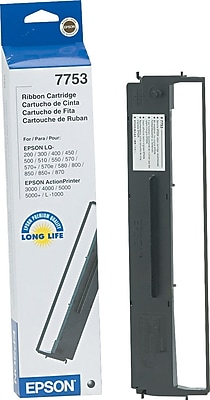 Epson 7753 Nylon Printer Ribbon Compatible LQ500 LQ570 and LQ800 Series
