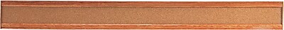 Quartet Bulletin Border Natural Cork Surface Oak Finish Frame 48 W x 5 H