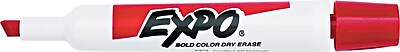 Sanford Expo Original Dry Erase Markers Chisel Tip Red