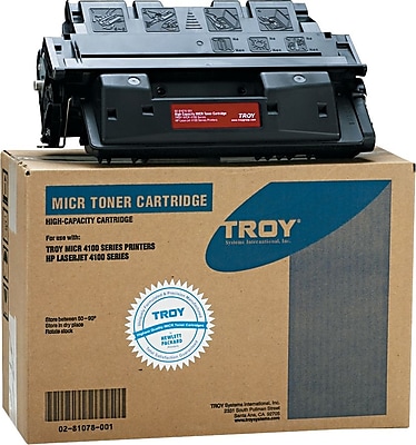 Troy 0281078001 61X Compatible MICR Toner Secure High Yield 10 000 PageYield Black