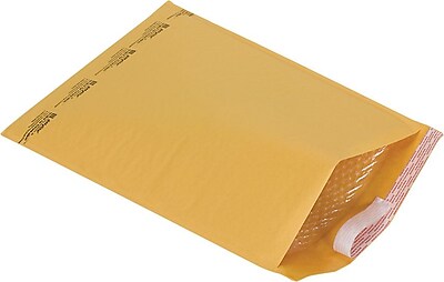 Staples 6 Bubble Mailer Gold Kraft 12 1 2 x18 27226