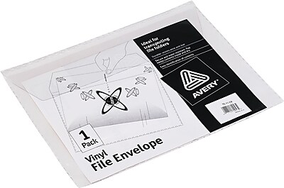 Avery Clear Vinyl File Envelopes