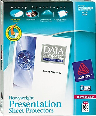 protectors sheet heavyweight avery pack presentation staples reviewsnapshot write num average rating