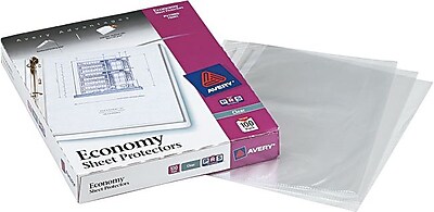 sheet protectors clear avery economy diamond weight staples pack reviewsnapshot write binder num average rating