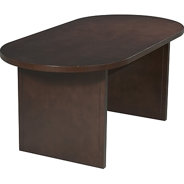 veneer mahogany wood office oval conference table star reviewsnapshot write num average rating staples