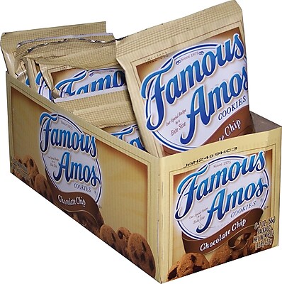 Famous Amos Chocolate Chip Cookies 2 oz. Bags 8 Bags Box