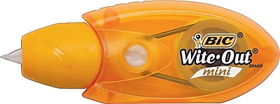 BIC Wite Out Brand Mini Correction Tape Cap 2 Pack 50754