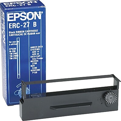 Epson ERC 27B Nylon Cash Register Ribbon Black ERC27B