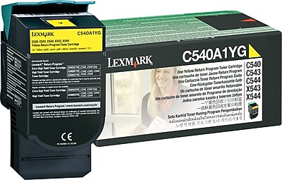 Lexmark Yellow Toner Cartridge C540A1YG Return Program