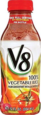 V8 100% Vegetable Juice 12 oz. Bottles 12 Pack