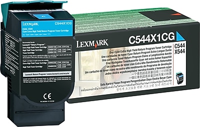Lexmark Cyan Toner Cartridge C544X1CG Extra High Yield Return Program