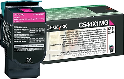 Lexmark Magenta Toner Cartridge C544X1MG Extra High Yield Return Program