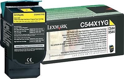 Lexmark Yellow Toner Cartridge C544X1YG Extra High Yield Return Program