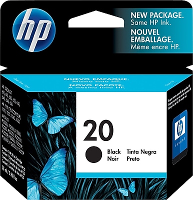 HP 20 Black Ink Cartridge C6614DN