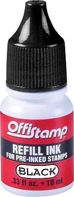 Refill Ink for Accu Stamp and Offistamp Black 10 ml
