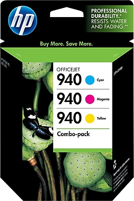 HP 940 C M Y Color Ink Cartridges CN065FN Combo 3 Pack