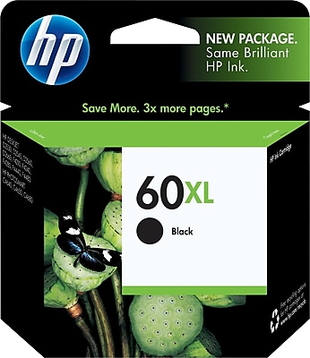 HP 60XL Black Ink Cartridge CC641WN High Yield