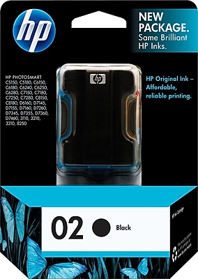 HP 02 Black Ink Cartridge C8721WN