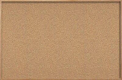 Ghent 10 W x 4 H Traditional Natural Corkboard with Aluminum Frame AK410