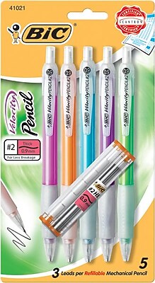 BIC Velocity Druckbleistift, 0,7 Mm, HB – Blauer Barrel, Nachfüllbar, Mit Gummi-Griff Für Besseren Halt