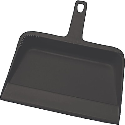 Impact Handheld Dustpan Plastic Black 12 W
