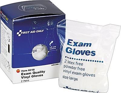 First Aid Only SmartCompliance Refill Nitrile Gloves 4 Per Box FAE 6018