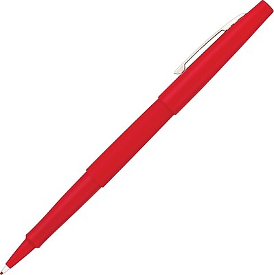 Paper Mate Flair Point Guard Porous Point Pen Medium Point 1.0 mm Red Ink Red Barrel