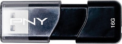 PNY Attache 3 USB 2.0 USB Flash Drives (Black)
