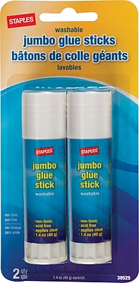 Staples Jumbo Glue Sticks 2 Pack 39525