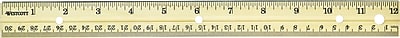 Westcott Wooden 12 Ruler English Metric 10702
