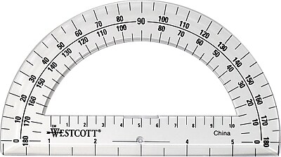 Westcott Protractor Clear 6