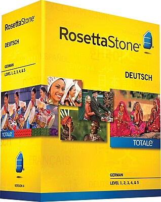 Rosetta Stone German v4 TOTALe Level 1 2 3 4 5 Set [Boxed]