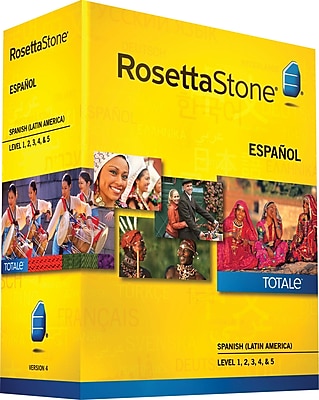 Rosetta Stone Spanish Latin America v4 TOTALe Level 1 2 3 4 5 Set [Boxed]