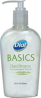 Dial Basics Hypoallergenic Liquid Hand Soap Honeysuckle 7.5 oz.